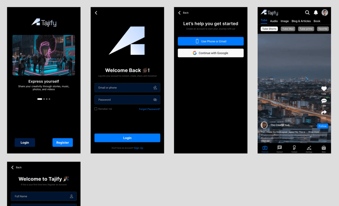 Tajify Mobile App